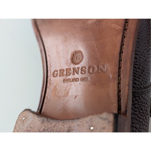 Men’s Grenson Double Monk Top Grain Leather Dress Shoes UK 8 US 9 Handmade - Picture 5 of 13